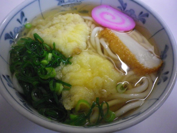Fugu Tempura Udon 河豚天麩羅うどん Deep-fried Pufferfish in Udon Noodles